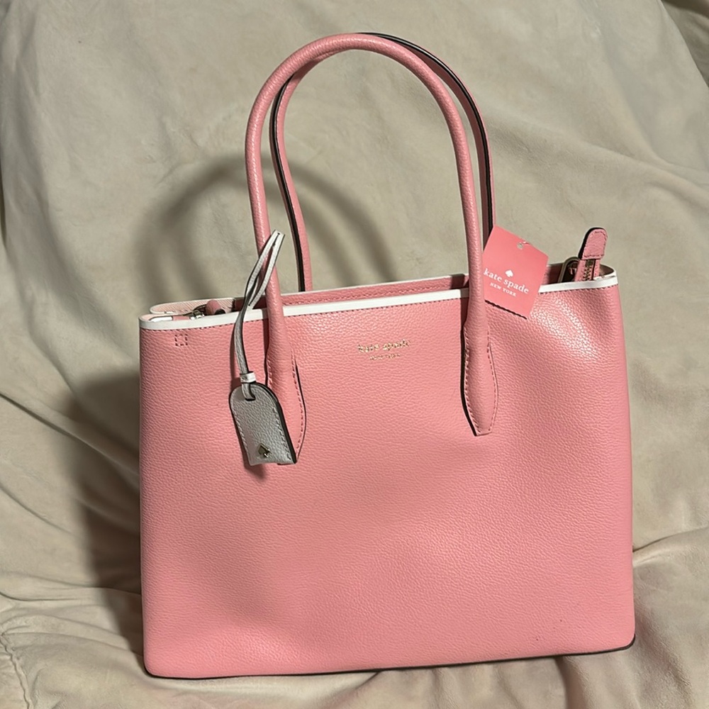 Light pink Kate spade medium top zip satchel